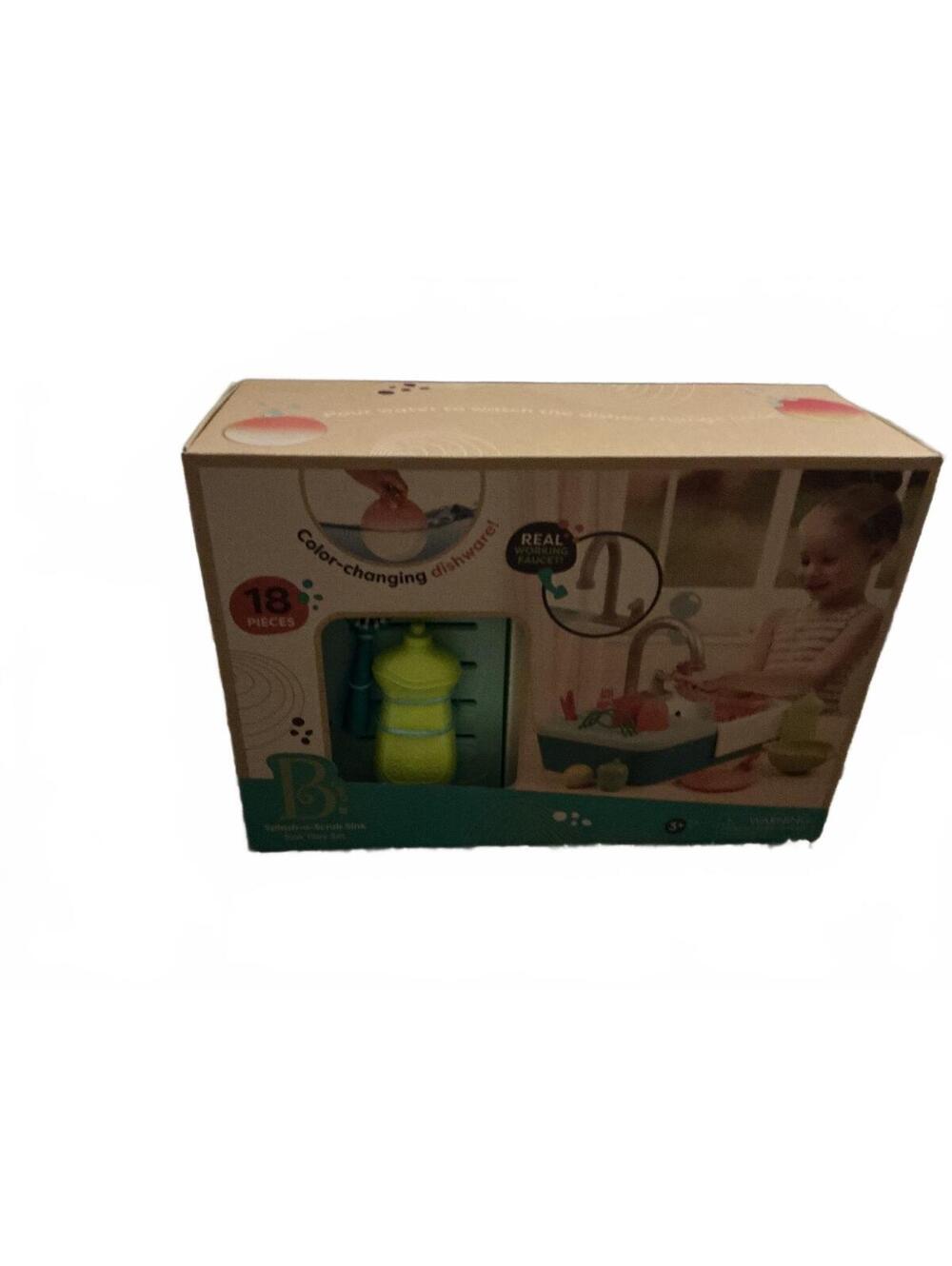 B. toys Color-Changing Kitchen Sink Playset - 18 Pieces